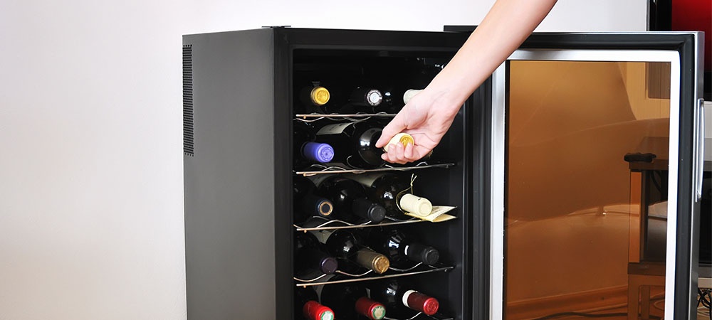 maintaining the wine cooler