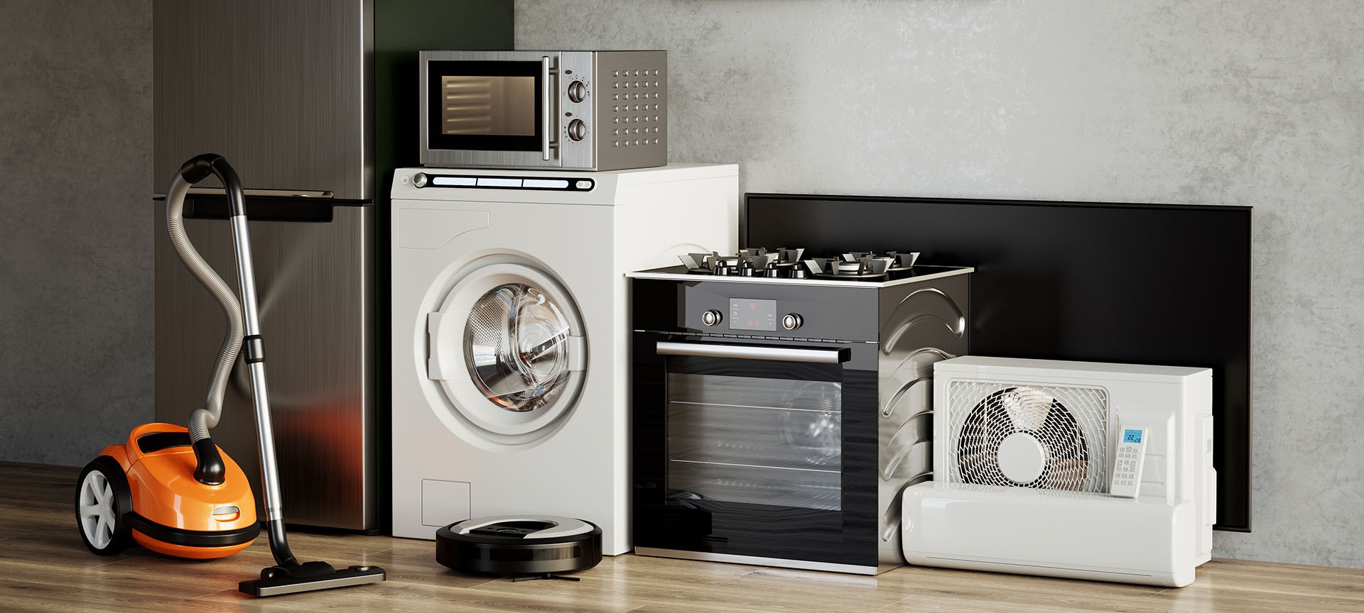 major types of home appliances